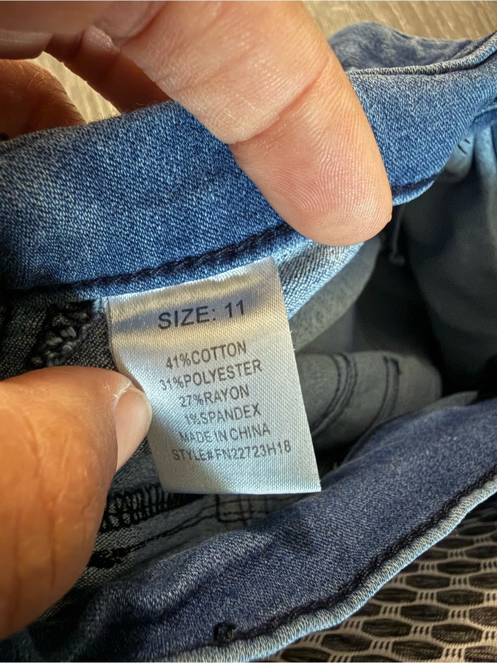 High waisted Fashion Nova Blue Flare Jeans - Picture 7 of 7